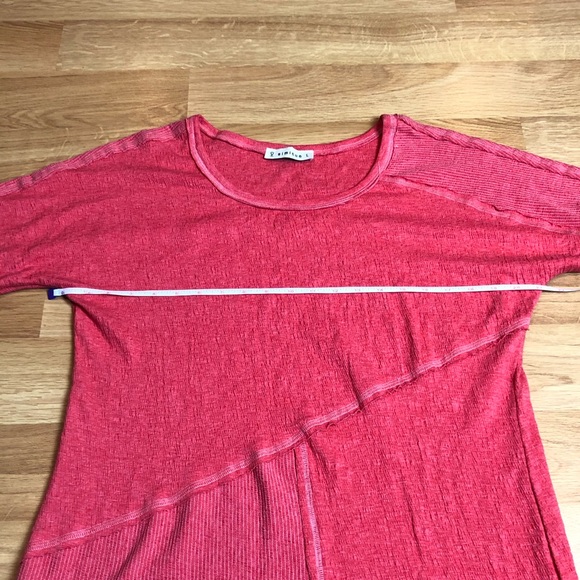 SEMISUE asymmetrical raw hem shirt blouse Sz Large - Picture 7 of 11